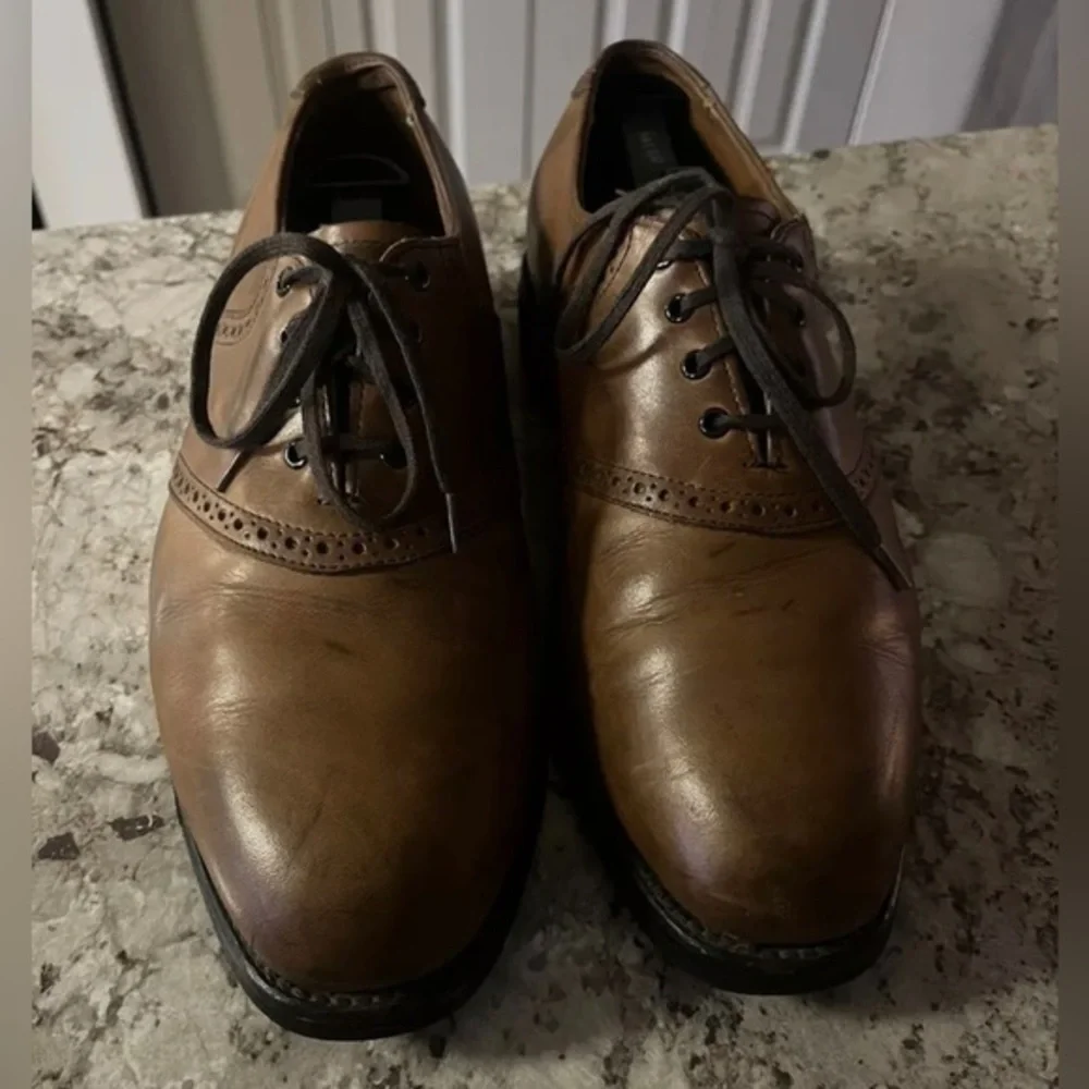 Allen Edmonds Corporate Casuals Oxfords Leather Shoes Cap Toe Size 9.5D